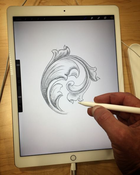 Apple Pencil Engraving Ideas, Ipad With Pencil, Apple Pencil Tips, Apple Pencil Apps Ipad, Ipad Drawing App, Apple Pencil Drawing, Drawing Apple, Ipad Pro Apple Pencil, Tree Drawings Pencil