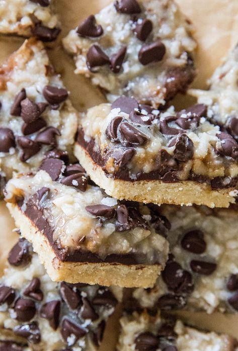 Chocolate Covered Banana Bites, 7 Layer Bars, Strawberry Oatmeal Bars, Blueberry Crumble Bars, Chocolate Covered Bananas, Layer Bars, Magic Bars, Banana Bites, Blueberry Crumble