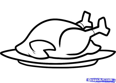 How to Draw a Thanksgiving Turkey, Cooked Turkey, Step by Step, Thanksgiving, Seasonal, FREE Online Drawing Tutorial, Added by Dawn, November 17, 2011, 1:39:40 pm Cooked Turkey Drawing, Fall Festival Poster, Thanksgiving Drawing Ideas, Daily Drawing Exercises, Haybale Decorating, Thanksgiving Drawings, Turkey Drawing, Turkey Cartoon, Project Journal