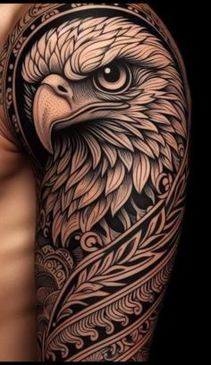 Eagle Tattoos Men, Eagle Sleeve Tattoo Men, Eagle Tattoo Leg, Eagle Tattoo Sleeve, Eagle Arm Tattoo, Candy Skull Tattoo For Men, Eagle Tattoo Men, Shoulder Piece Tattoo, Depay Memphis