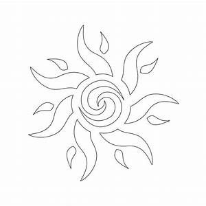 Easy Tattoo Outlines, Sun Stencil, Simple Sun Tattoo, Tattoo Stencil Designs, Sunflower Sketches, Easy Tattoo, Small Chest Tattoos, Beginner Tattoos, Tattoo Quotes For Women