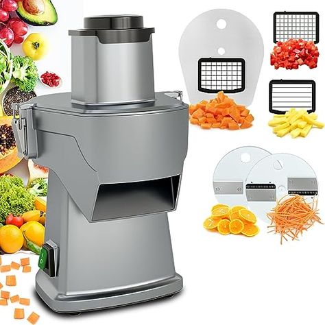 Multi-Functional Chopper: This versatile food processor can slice, dice, julienne, and make potato fries, with adjustable thickness for both slicing and julienning. The thickness is 1-3mm adjustable. The fewer the spacers under the slicer blade, the thinner the slicers. By using the included additional spacers, you can easily customize the thickness of your slices or julienne cuts to meet the requirements of different dishes. Veggie Slicer, Salad Maker, Slicer Dicer, Mandoline Slicer, Potato Onion, Mandolin Slicer, Cut Resistant Gloves, French Fry, Vegetable Chopper