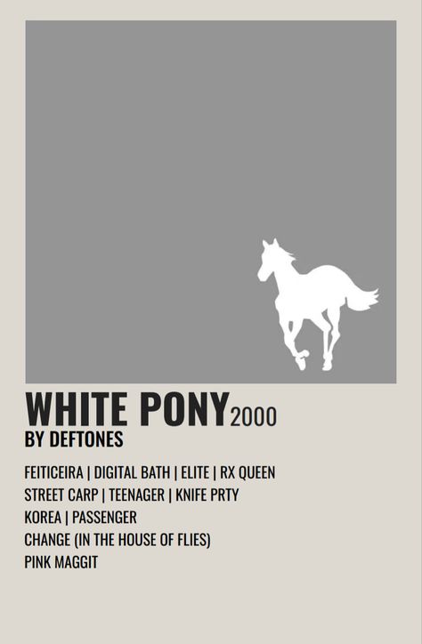 Deftones Polaroid Poster, White Pony Deftones Wallpaper, White Pony Deftones, Deftones Poster High Resolution, Deftones Poster White Pony, Deftones Around The Fur Album Cover, Deftones Poster Adrenaline, Deftones White Pony, Fever Ray