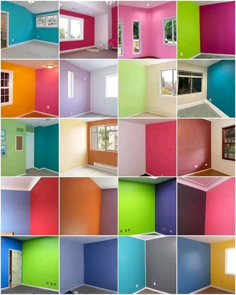 Diwar Paint Design Bedroom, Ceiling Design Color Combination, Room Color Ideas Bedroom Paint Design, Hall Painting Wall Colors, Painters Tape Design Wall, Colorful Wall Painting, Room Paint Designs, Colorful Bedroom Design, Arch Designs For Hall