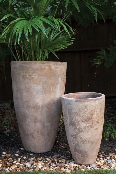 Stellan Terracotta Tall Outdoor Planter – Winnoby Wholesale Decor, Unique Vases, Large Vase, Outdoor Planters, Vases And Vessels, Small Trees, Ceramic Pot, Joss And Main, Garden Planters