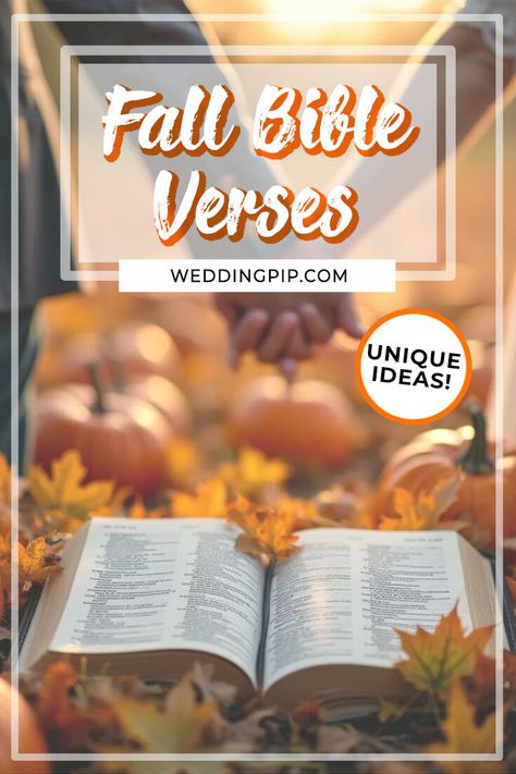 Explore exquisite autumn Bible verses perfect for your fall wedding! 🍂📖 Celebrate love and faith with these touching scriptures. Autumn Wedding Ceremony, Wedding Bible Verses, Fall Bible Verses, Fall Ceremony, Popular Bible Verses, Fall Wedding Ceremony, Wedding Bible, Love And Faith, Bridal Bouquet Fall