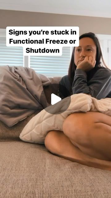 88K views · 5.9K likes | Burnout Recovery Coach | Holistic Dietitian on Instagram: "🫶Did you know Freeze/Shutdown is The Dissociation Response?  👉What it Feels Like: Feeling paralyzed, numb, disconnected from your body and emotions. Your mind might go blank, and you may struggle to think clearly.  👉The Upside: In extreme short term danger, this can reduce pain, protect you and conserve energy when escape is impossible.  👉The Downside in Chronic Stress: You may feel stuck, unmotivated, lost, and have difficulty feeling joy or connecting with others. Physically, it can lead to fatigue, digestive issues, and a sense of depersonalization.  🤔When I get stuck in this state (which still happens when my nervous system comes across something where I feel overwhelmed), I find I don’t even want Freeze State Nervous System, Nervous System Regulation, Recovery Coach, Burnout Recovery, Conserve Energy, Digestive Issues, Going Through The Motions, Feel Stuck, Myofascial Release