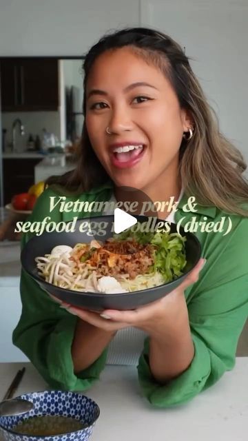 Phở Da Culture on Instagram: "Today, we’re collaborating with @nguyenfoodstall to share a recipe for a dish we both love: Vietnamese pork & seafood egg noodles (Hu thiêu mi khô) She told me that this also happens to be her dad’s favorite dish! Make sure to check out and follow @nguyenfoodstall for the full recipe and more delicious Vietnamese recipes!" Egg Noodles Recipes, Egg Noodle Recipes, Vietnamese Pork, Egg Noodles, Vietnamese Recipes, Noodle Recipes, Noodles, Seafood, To Share