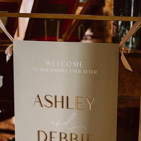 𝐑 𝐎 𝐒 𝐄 𝐒 𝐈 𝐆 𝐍 𝐀 𝐆 𝐄 𝐂𝐨. on Instagram: "SAGE & 𝓖𝓸𝓵𝓭 🌿✨ Another stunning gallery with so much sage inspiration! The beautiful wedding of Ashley & Debbie! We are seeing so much Sage signage this year. Teamed with whites and golds! 𝓞𝓫𝓼𝓮𝓼𝓼𝓮𝓭! #weddingsigns #weddingsignage #weddingdecor #weddinginspiration #weddingstyling #weddingdecoration #weddingwelcomesign #weddingplanning #wedding" Wedding Signage, Wedding Welcome, Bar Signs, Happily Ever After, Wedding Signs, Welcome Sign, Beautiful Weddings, Wedding Styles, Wedding Planning