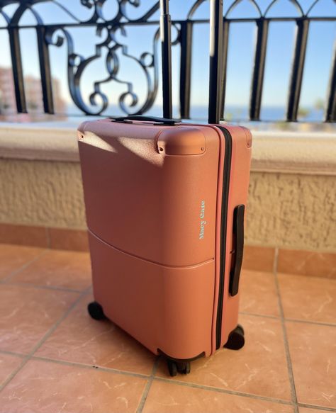 My Honest Review of the July Carry-On Suitcase Headphones Apple, Comfy Sneakers, Universal Travel Adapter, Best Travel Accessories, Hardside Luggage, Carry On Suitcase, Travel Adapter, Smart Living, Carry On Luggage