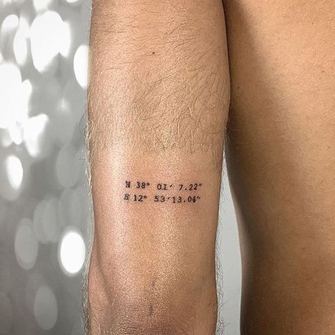 Brother Tattoo For Men, Tatoos Art, Scotland Tattoo, Australia Tattoo, Tattoo Ideas Males, Coordinates Tattoo, Brother Tattoos, Men's Small Tattoo, Sibling Tattoos