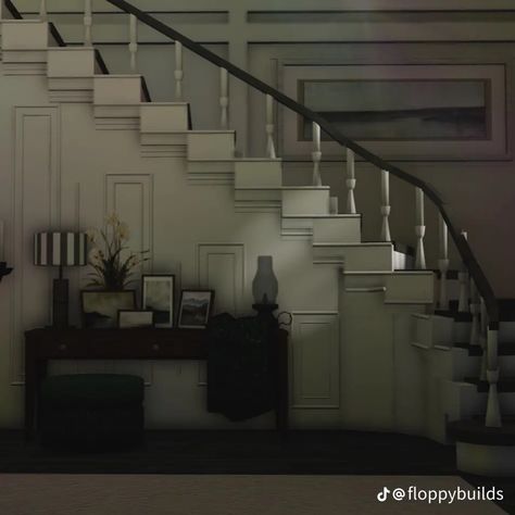 Bloxburg Basement Ideas Aesthetic, Bloxburg Spiral Stairs Ideas, Bloxburg House Ideas Stairs, Wood House Bloxburg, Bloxburg Corridor Ideas, Realistic Door Bloxburg, Stairway Bloxburg, Bloxburg Apartment Ideas Interior, Bloxburg Inspo Interior