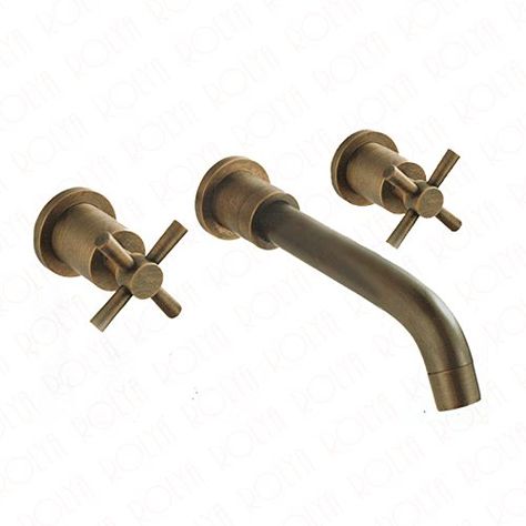 Antique Brass Bathroom Fixtures, Antique Brass Bathroom Faucet, Brass Bathroom Fixtures, Brass Bathroom Faucet, Antique Brass Bathroom, Brass Bathroom Faucets, Copper Taps, Wall Taps, Brass Tap