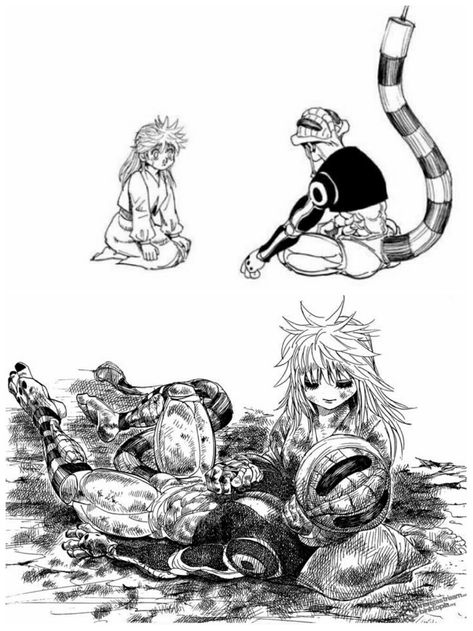 Hunter X Hunter Meruem, Kumogi And Meruem, Meruem Komugi, Meruem Hxh, Togashi Art, Manga Edit, Illustration Manga, Manga Tattoo, Diverse Characters