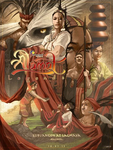 Kalinga Lubuangon at Lagmaya Maranao Culture Poster, Ibong Adarna Poster, Philippine Mythology Art, Philippine Literature Poster, Philippine Mythology, Literature Posters, Filipino Art, Philippines Culture, Digital Art Poster