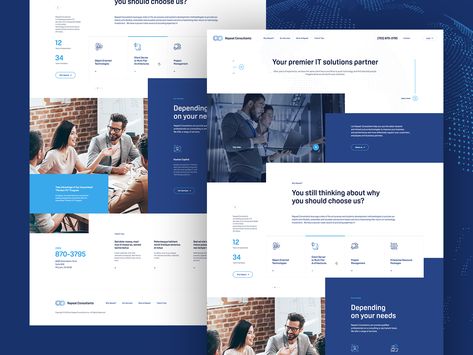 Corporate Web Design, Blue Website, Corporate Website Design, Website Mockup, Corporate Website, Themes App, Web Ui Design, Web Layout Design, Website Layout