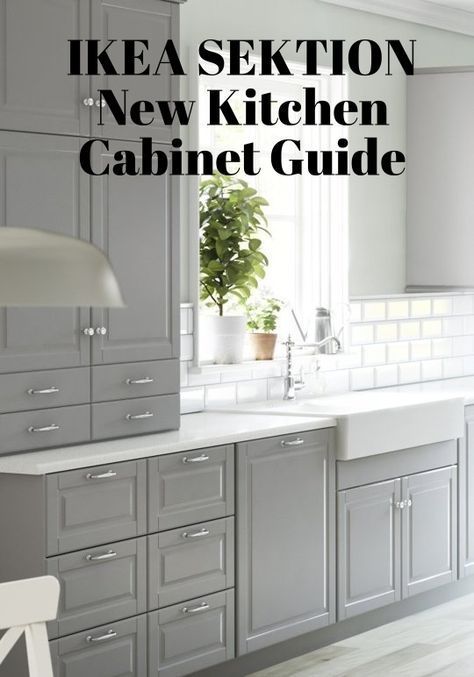 IKEA SEKTION New Kitchen Cabinet Guide: Photos, Prices, Sizes and More! | Apartment Therapy Ikea Sektion, Kitchen Ikea, Ikea Kitchen Cabinets, New Kitchen Cabinets, Ikea Cabinets, Kitchen Decorating, Grey Cabinets, Grey Kitchens, Grey Kitchen