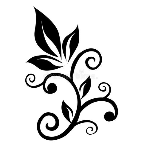 Illustration about Floral swirl ornament element design vector eps10. Illustration of beauty, eps10, antique - 25409555 Letter Borders, Dot Painting Tools, Wood Burning Patterns Stencil, Ankle Tattoos, Art Pdf, Alabama Chanin, Page Borders Design, Flower Alphabet, Floral Border Design