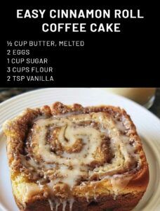 Easy Cinnamon Roll Coffee Cake Cinnamon Roll Coffee Cake, Cinnamon Roll Coffee, Cinnamon Swirl Coffee Cake, Easy Cinnamon Rolls Recipe, Cinnamon Roll Bread, Coffee Cake Recipes Easy, Cinnamon Coffee Cake, Cinnamon Roll Cake, Caramel Cookies