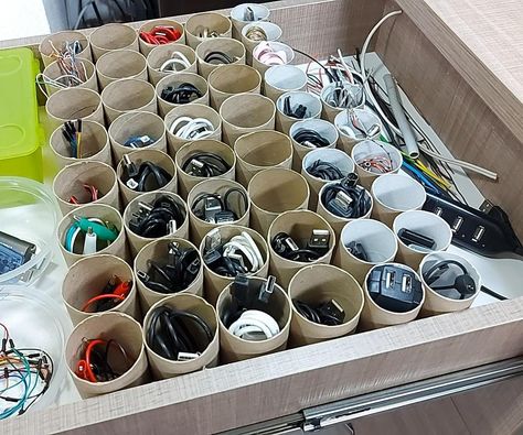 Diy Cable Organizer, Cable Organizer Diy, Cable Storage, Organize Drawers, Silicone Mat, Organizing Systems, Living And Dining Room, Cable Organizer, What I Need