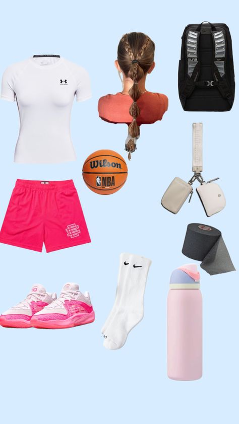 #basketball#fit#sport Basketball Outfit Girl, Basketball Gear Womens, Basketball Workout Outfits, Girls Basketball Outfits, Basketball Fits For Women, Practice Outfits Basketball, Cute Basketball Outfits, Basket Ball Outfit For Girl, Basketball Practice Outfit