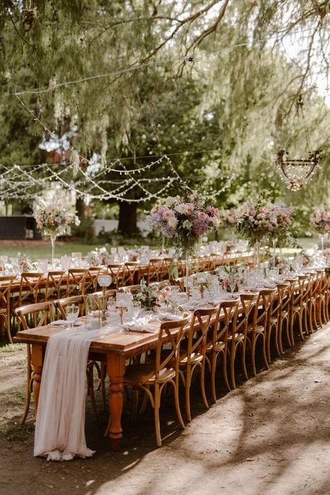 10 Beautiful Ways to Decorate Long Tables — Luxury Weddings UK Long Table Wedding Decor Romantic, Long Table Outdoor Wedding, Two Long Tables Wedding Reception, Wood Banquet Tables, Long Table Wedding Reception Layout, Wooden Long Table Wedding, Long Wooden Wedding Tables, Rectangular Tables For Wedding Reception, Wedding Long Table Settings