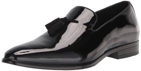 PRICES MAY VARY. FASHION STYLE: Make a statement with this formal slip on loafer featuring tassell detail and patent upper with leather linings COMFORT: Fully cushioned insole with Memory foam for superior padded cushy comfort and shock absorption QUALITY SOLE: Flexible outsole for every day wear DURABLE: Lightweight durable construction enhances wearability PERFECT FIT: Fit tip - If in between two sizes go for larger size Weather Wear, Tassel Loafers, Synthetic Rubber, Dooney Bourke Handbags, Slip Ons, Soft Leather, Chelsea Boots, Latest Fashion Trends, Patent Leather