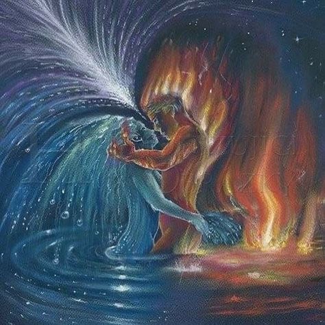 Soulmates Art, Twin Flame Art, Art Pinterest, Flame Art, Twin Flame Love, K R, Visionary Art, Arte Fantasy, Romantic Art