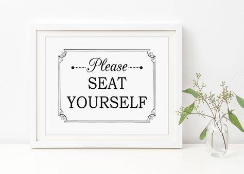 Printable Bathroom Art, Bathtub Inspiration, Bath Tub Fun, Please Seat Yourself, Printable Bathroom Signs, Funny Art Print, Bathroom Art Printables, Funny Art Prints, Funny Bathroom Art