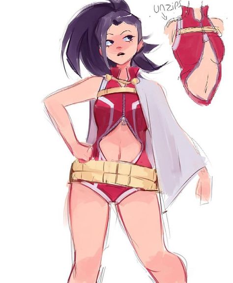 Momo Redesign, My Hero Academia Costume, Academia Wallpaper, Class 1 A, Hero Costumes, Boku No Hero Academia Funny, Anime Oc, Hero Academia Characters, Female Character Design