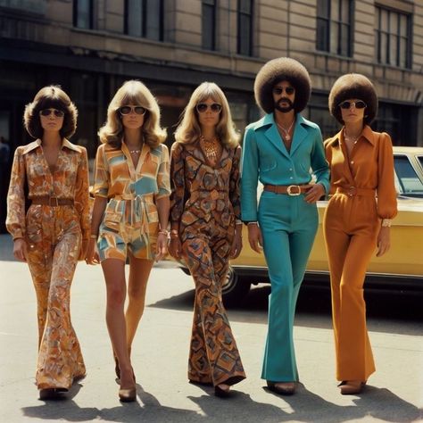 70 Outfits Ideas Party, Hippie Look 70s, 70s Retro Outfits, Groovy 70s Outfit, Disco Style 70s Women, Hippie 70s Outfits, 1970s Aesthetic Fashion, 70 Style Outfits 70s Fashion Women, Motown Aesthetic