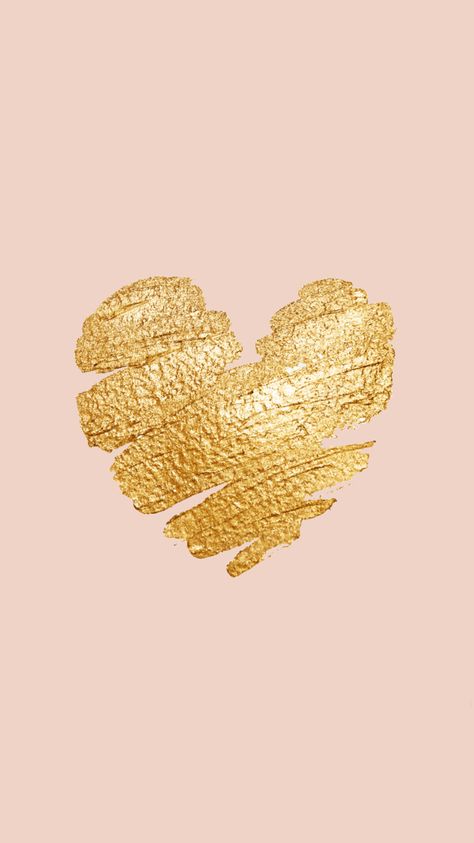 Corazón dorado Gold Hearts Wallpaper, Gold Heart Wallpaper, Paper Ipad, Wallpapers Ipad, Tout Rose, Wall Paper Phone, Ipad Background, Wallpaper Iphone Quotes, Trendy Wallpaper