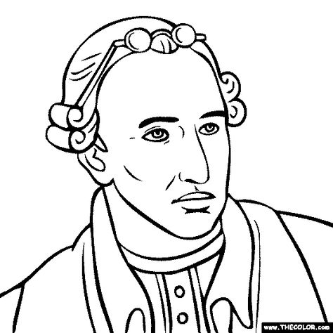 Henry Patrick Raleigh Art, Social Studies Coloring Pages, Henry And Mudge Activities, Henry Portrait Of A Serial, Patrick Henry, Famous Historical Figures, Online Coloring Pages, Printable Pictures, Historical People