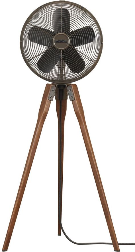 Arden Pedestal Fan by Fanimation Standing Fans, Floor Fans, Pedestal Fan, Industrial Bedroom, Design Industrial, Industrial House, Classic Decor, Tripod Lamp, Floor Fan