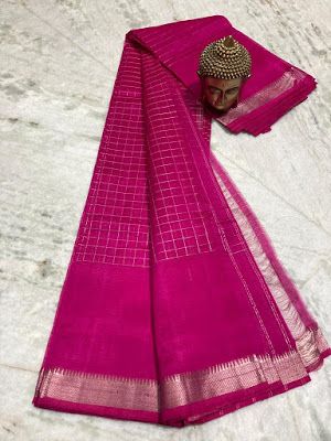 Mangalagiri Sarees, Checks Saree, Saree Designs Party Wear, Blouse Price, Cotton Silk, Tree Skirts, Saree Designs, Christmas Tree Skirt, Silk Sarees