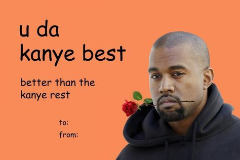 Kanye West Valentine Card, Drake Cards Birthdays, Kanye Valentine Cards, Eminem Valentine Card, Cringey Valentines Cards, Rapper Valentines Day Cards, Drake Valentines Day Cards, Custom Valentines Cards, The Weeknd Valentine Cards