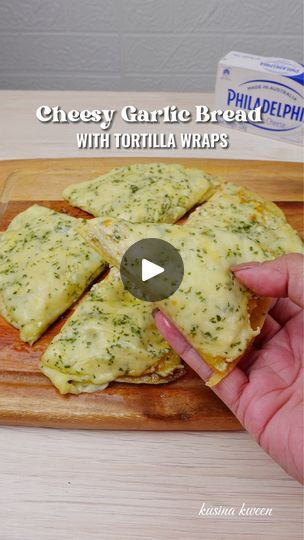 15K views · 6.6K reactions | Cheesy Garlic Bread with Tortilla Wraps | Let's make this viral Cheesy Garlic Bread Tortilla Wraps with Philadelphia Cream Cheese! Recipe in the comment section. | By Philadelphia Cream Cheese Philippines | Facebook Garlic Bread Tortilla, Wraps Recipes Easy, Cream Cheese Recipe, Tortilla Shells, Philadelphia Cream Cheese, Cheesy Garlic Bread, Cheesy Bread, Carnivore Diet, Cream Cheese Spreads