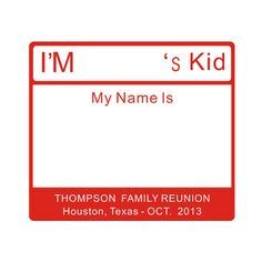 Family Reunion Name Tags, Family Reunion Banquet, Reunion Name Tags, Family Reunion Quotes, Class Reunion Planning, Family Reunion Activities, Name Tag Sticker, Reunion Gift, Reunion Games