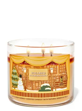 Sugared Snickerdoodle 3-Wick Candle | Bath & Body Works Plate Of Cookies, Candle Bath, Bath N Body Works, Winter Candle, Bath Candles, Best Fragrances, 3 Wick Candles, Snickerdoodles, Fragrance Wax