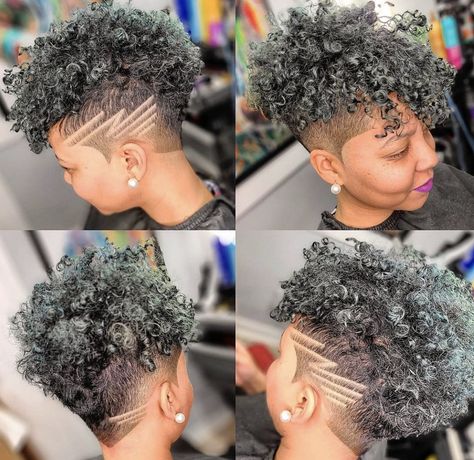 Side Shave Design, Shaved Blonde, Taper Fade Curly Hair, Natural Hair Haircuts, Short Hair Designs, Short Shaved Hairstyles, Shaved Hair Designs, Shaved Side Hairstyles, Tapered Natural Hair