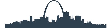 St. Louis Skyline Saint Louis Tattoo, Stl Tattoo, Missouri Tattoo, St Louis Skyline, Skyline Tattoo, Couples Canvas, Skyline Silhouette, City Sky, Pi Phi