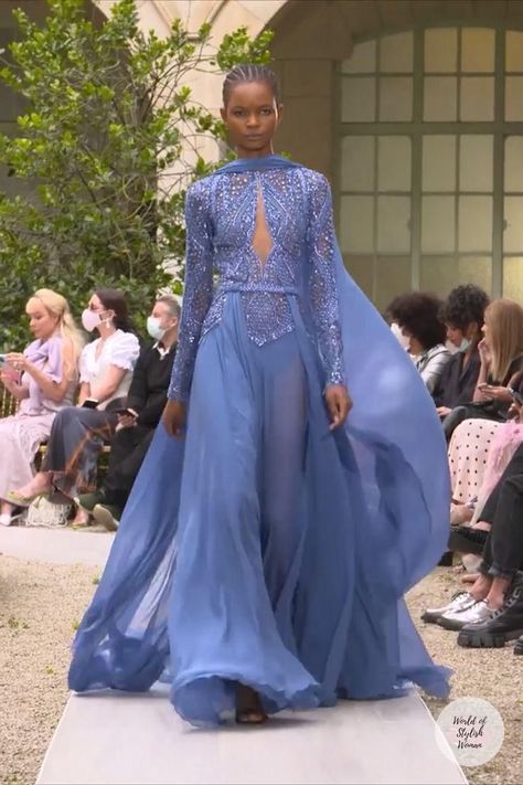 ZUHAIR MURAD | Look 33 | Fall Winter 2021 / 2022 Haute Couture Collection. Zuhair Murad Haute Couture, Haute Couture Dresses, Elegant Dresses Classy, Fashion Design Dress, فستان سهرة, Zuhair Murad, Gala Dresses, Couture Gowns, Glam Dresses