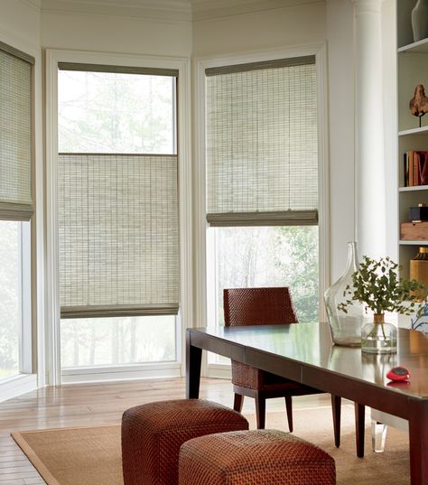 Top Down Bottom Up Shades| Privacy Solutions | Austin Window Fashions Top Down Bottom Up Blinds, Window Shades Living Room, Bottom Up Blinds, Modern Window Shades, Bottom Up Shades, Smart Blinds, Bathroom Window Treatments, Privacy Shades, Woven Wood Shades