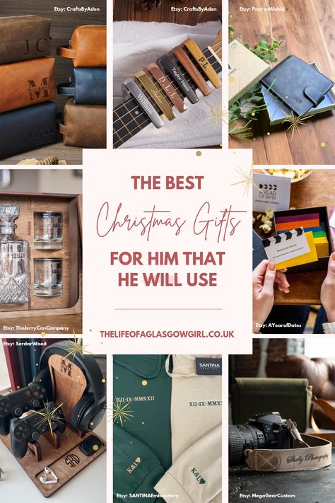 Find the ultimate Christmas Gifts for Him that he'll actually use! 🎁✨ Dive into my curated list of practical and thoughtful gifts that are perfect for the special man in your life. From tech gadgets to stylish accessories, these gifts are sure to impress and delight. Click now to discover amazing ideas and make this Christmas unforgettable! #ChristmasGiftsForHim #GiftIdeas #HolidayShopping #MensGifts Group Gifts For Christmas, Small Thoughtful Gifts For Him, Man Christmas Gifts, Presents To Make, Practical Christmas Gifts, Christmas Gift Ideas For Men, Tech Christmas Gifts, Christmas Presents For Men, Tech Gifts For Men