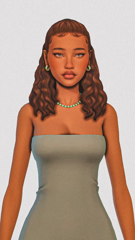 RebelleSims🖤 — Curly Hair Maxis Match Edition Part 1 Sims 4 Cc Hair Female Long Curly, Sims 4 Ponytail Cc Maxis Match, Sims 4 Curly Hair Maxis Match, Sims 4 Curly Hair, Sims 4 Tsr, Cc Sims4, Mod Hair, The Sims 4 Skin, Cc Hair