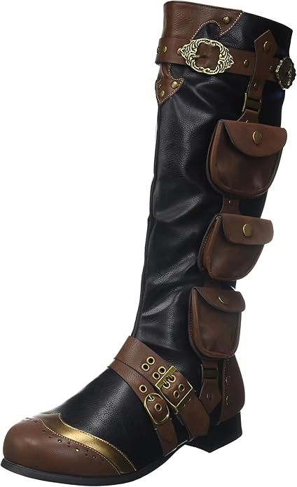 Amazon.com: Ellie Shoes Mens 121-amos Knee High Boot, Black, Large US : Clothing, Shoes & Jewelry Fantasy Boots Male, Fantasy Boots, Male Boots, Pirate Boots, Fancy Stuff, Attractive Clothing, Ellie Shoes, Designer Boots, Shoes And Boots