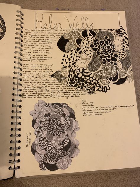 Helen wells artist research Gcse Art Line Page, Yellena James Gcse Sketchbook, Helen Wells Sketchbook, Textiles Artist Research Page, Helen Wells Art, Artist Research Gcse, Gcse Artist Research, Artist Research Page Gcse, Sea Sketchbook