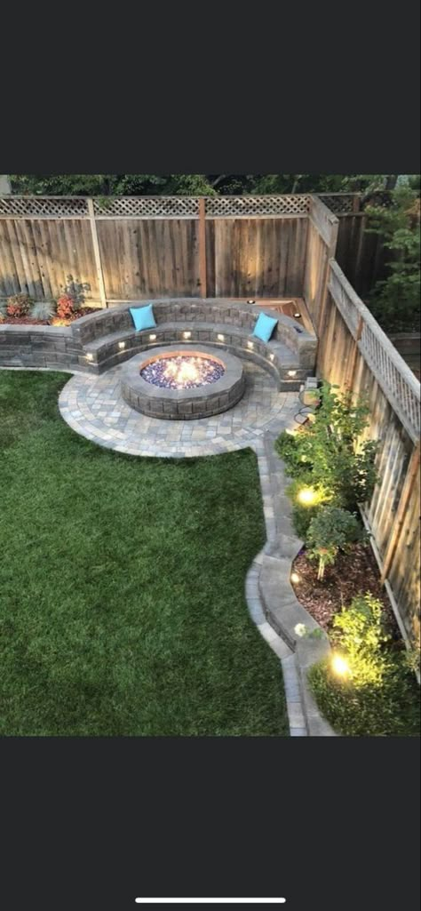 Backyard Fireplace, Backyard Remodel, Backyard Paradise, Backyard Retreat, Outdoor Decor Backyard, Backyard Makeover, Small Backyard Design, Backyard Patio Designs, Outdoor Fire