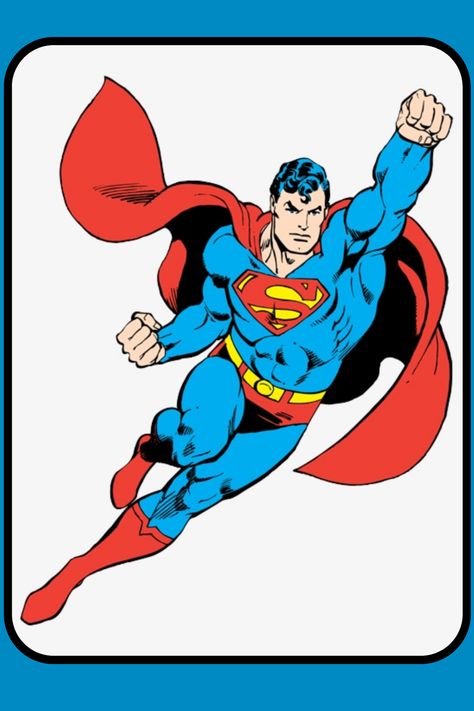 Superman Superman Pose, Classic Superman, Superman Poster, Comic Book Frames, Garcia Lopez, Superman Wallpaper, Marvel Heroines, Drawing Superheroes, Superman Family