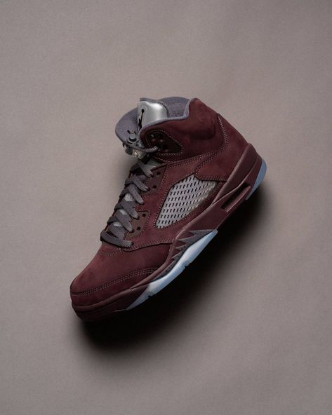 Air Jordan 5 Retro "Burgundy" now available online Air Jordan Retro 5, Jordan Retro 5, Burgundy Sneakers, Jordan 5 Retro, Air Jordan 5 Retro, Nike Air Jordan Retro, Air Jordan Retro, Sneaker Release, Air Jordan 5